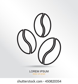 Line icon-  coffee beans