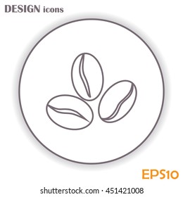Line icon. Coffee beans icon
