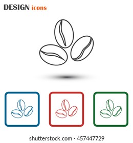 Line icon. Coffee beans icon