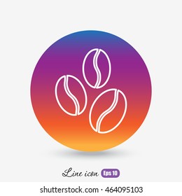 Line icon-  coffee beans
