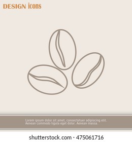 Line icon. Coffee beans icon