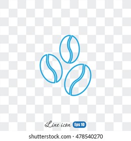 Line icon-  coffee beans