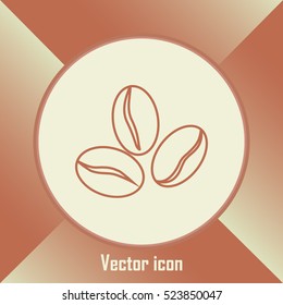 Line icon. Coffee beans icon