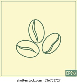 Line icon. Coffee beans icon