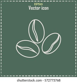 Line icon. Coffee beans icon