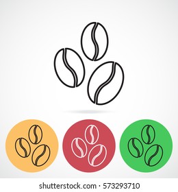 Line icon-  coffee beans