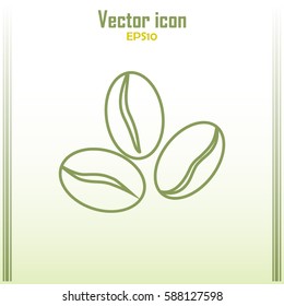 Line icon. Coffee beans icon