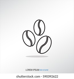 Line icon-  coffee beans