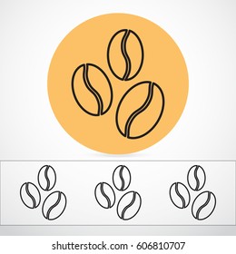 Line icon-  coffee beans