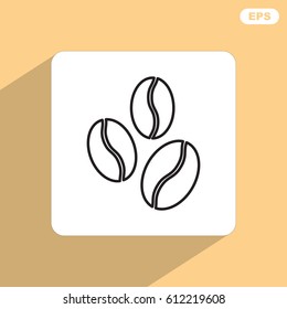 Line icon-  coffee beans