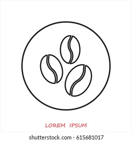 Line icon-  coffee beans