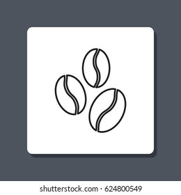 Line icon-  coffee beans
