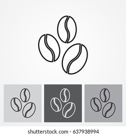 Line icon-  coffee beans