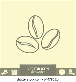 Line icon. Coffee beans icon