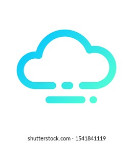line icon color gradient cloud symbol internet