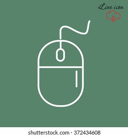 Line icon- computer mouse