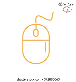 Line icon- computer mouse