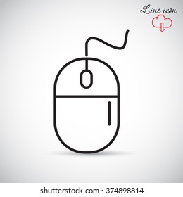 Line icon- computer mouse