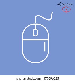 Line icon- computer mouse