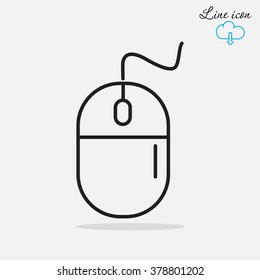 Line icon- computer mouse