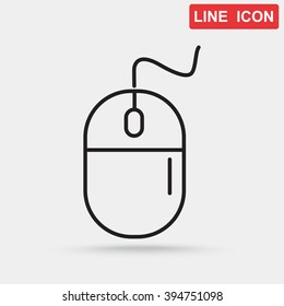 Line icon- computer mouse