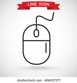 Line icon- computer mouse