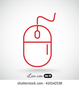 Line icon- computer mouse