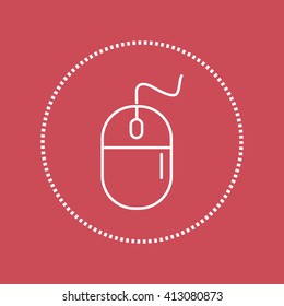 Line icon- computer mouse