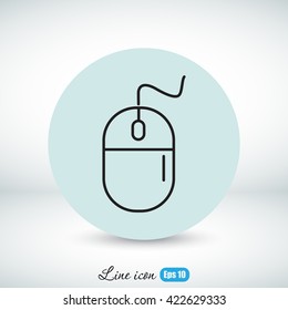 Line icon- computer mouse