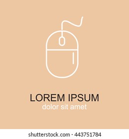 Line icon- computer mouse