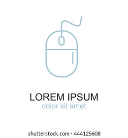 Line icon- computer mouse