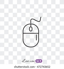 Line icon- computer mouse