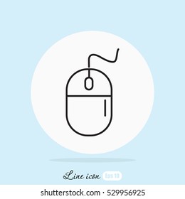 Line icon- computer mouse