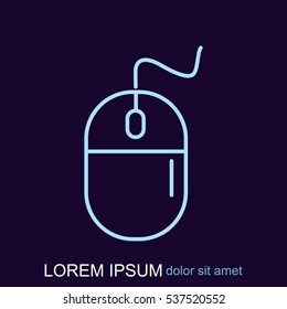 Line icon- computer mouse