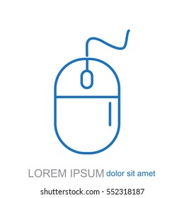 Line icon. computer mouse