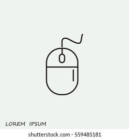 Line icon- computer mouse