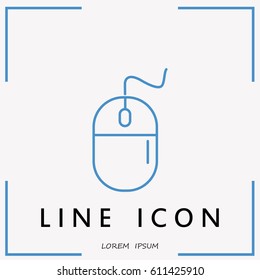 Line icon- computer mouse