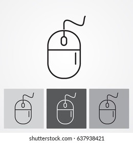 Line icon- computer mouse