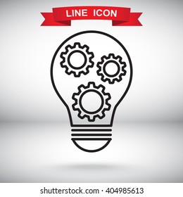 Line icon-   concept