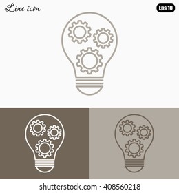 Line icon-   concept