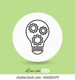 Line icon-   concept