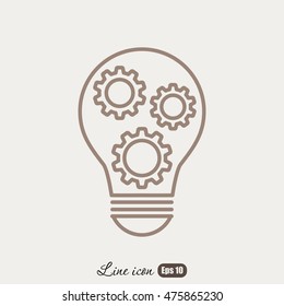 Line icon-   concept