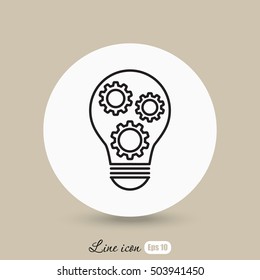 Line icon-   concept