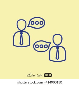 Line icon- conversation