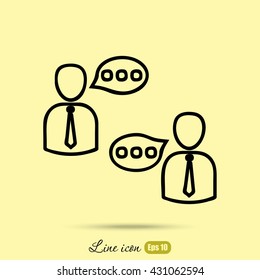 Line icon- conversation