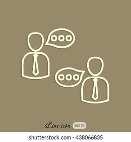 Line icon- conversation