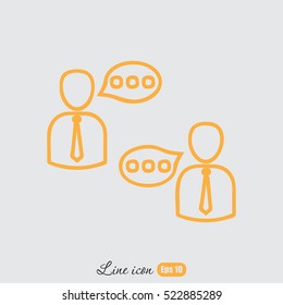 Line icon- conversation