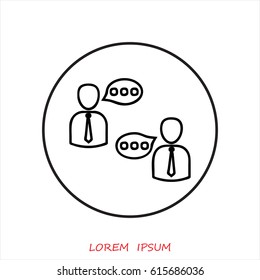 Line icon- conversation