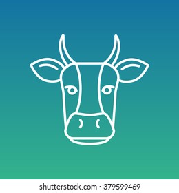Line icon- cow