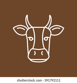 Line icon- cow